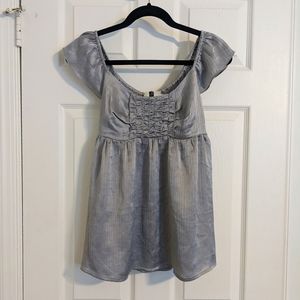 NWT American Rag silver babydoll top